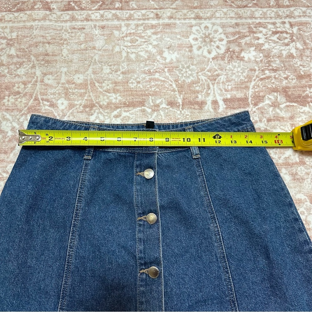 H&M Denim Button Front Skirt - Picture 6 of 6